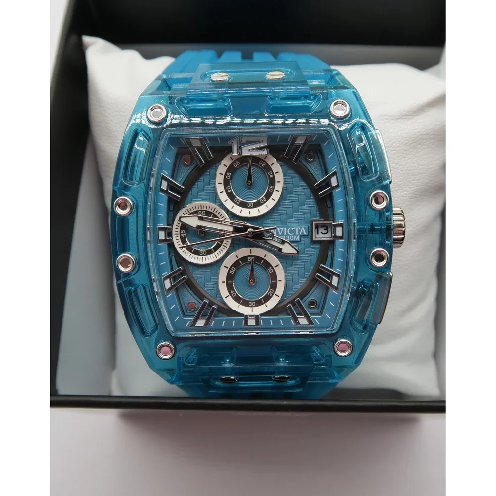 Invicta S1 Rally Allogrip Mens Chronograph Blue Watch 70141 New